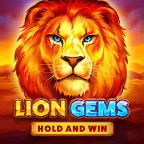 Hazreviews Lion Gems Hold and Win Slot logo