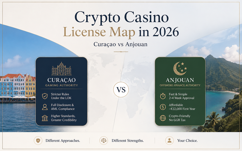 Curaçao Got Stricter. Anjouan Got Busier. The Crypto Casino License Map in 2026