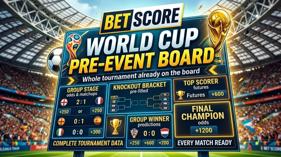 BetScore Goes Into the World Cup With the Whole Tournament Already on the Board